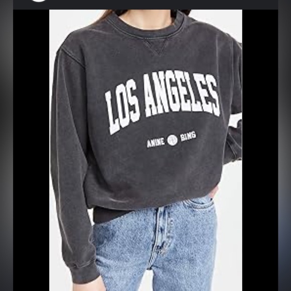 ANINE BING Ramona Los Angeles Sweatshirt Size S - Picture 13 of 13